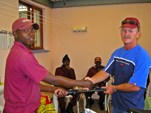 Mountain biking trail ride